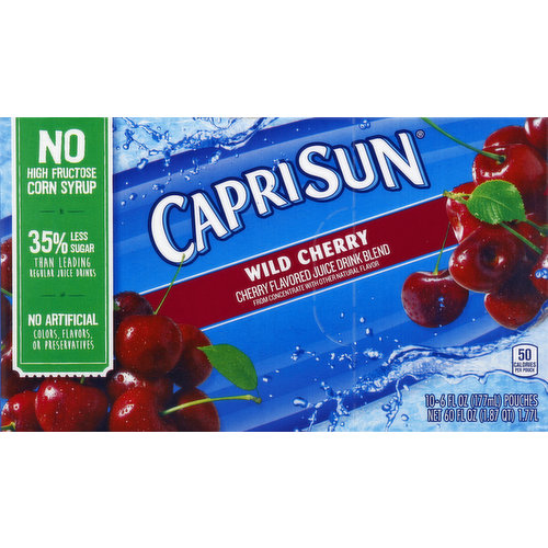 Capri Sun Juice Drink Blend, Wild Cherry