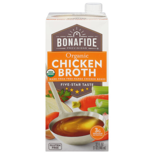 Bonafide Provisions Broth, Organic, Chicken