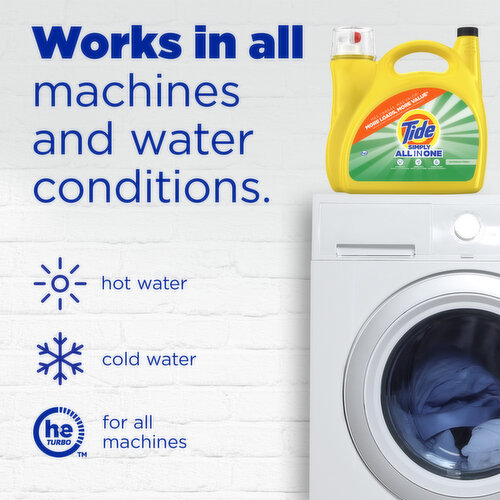 Tide Simply All-In-One Liquid Laundry Detergent, Daybreak Fresh