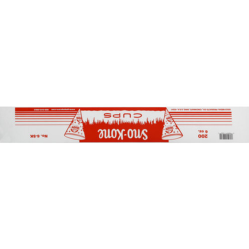 Sno-Kone Cups, 6 Ounce