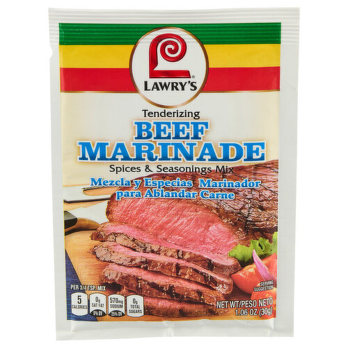 Lawry's Tenderizing Beef Marinade Spices & Seasonings Mix