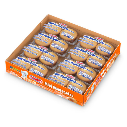 Bimbo Vanilla Mini Muffins, Club Pack, 8 twin packs, 17.64 oz