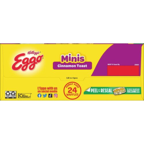 Eggo Frozen Waffle Bites, Cinnamon Toast, Family Pack