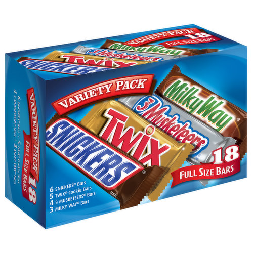 Mixed SNICKERS, TWIX & More Variety Chocolate Candy Bars