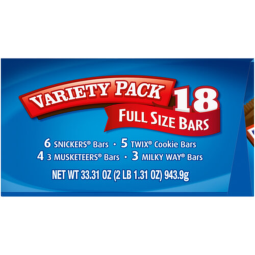 Mixed SNICKERS, TWIX & More Variety Chocolate Candy Bars