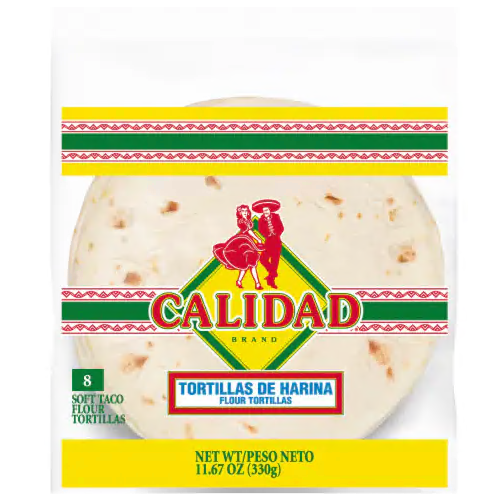 Calidad Flour Soft Taco Tortillas