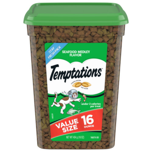 Temptations Cat Treats, Seafood Medley Flavor, Value Size