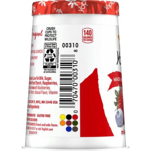 Yoplait Low Fat Mixed Berry Yogurt
