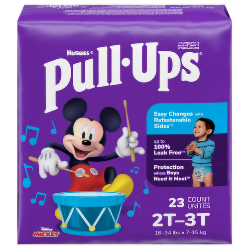 Pull-Ups Training Pants, Disney Junior Mickey, 2T-3T (16-34 lbs)