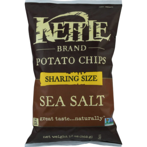 Kettle Brand Potato Chips, Sea Salt, Sharing Size