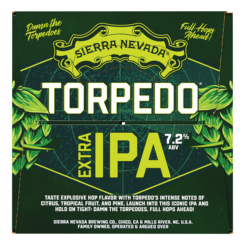 Sierra Nevada Beer, Extra IPA, Torpedo