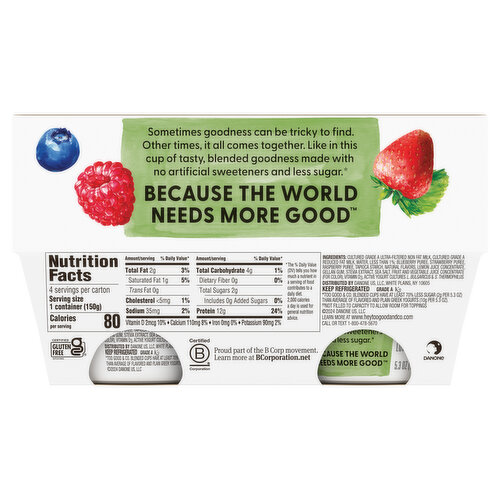 Too Good & Co. Blended Mixed Berry Yogurt