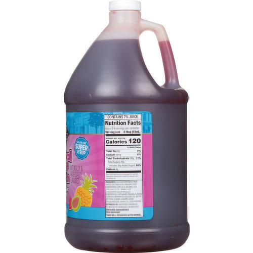 First Street Snow Cone Syrup, Tropical Fruit Punch