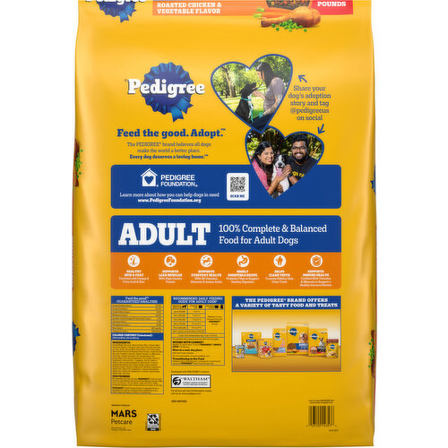 Pedigree Adult Roasted Chicken & Vegetable Flavor Food for Dogs