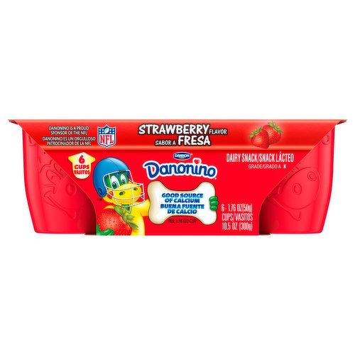 Danonino Dairy Snack, Strawberry Flavor