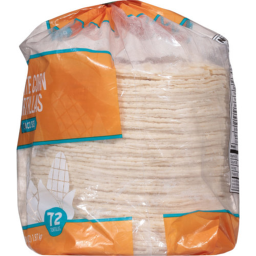 First Street Tortillas, White Corn, Taco Size