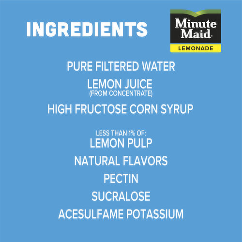 Minute Maid  Premium Lemonade 100% Natural Flavors