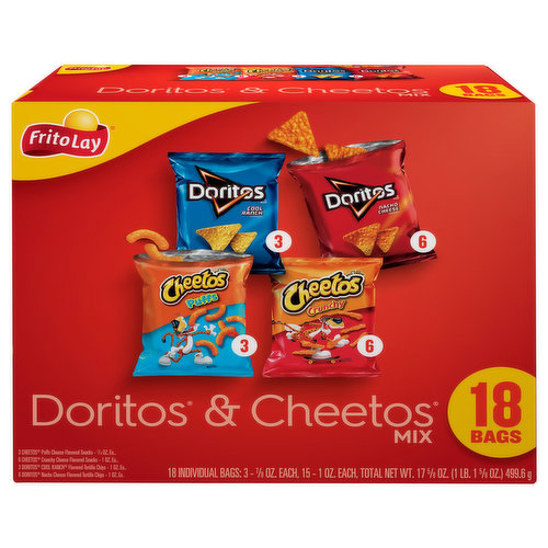 Frito Lay Snacks, Doritos & Cheetos Mix