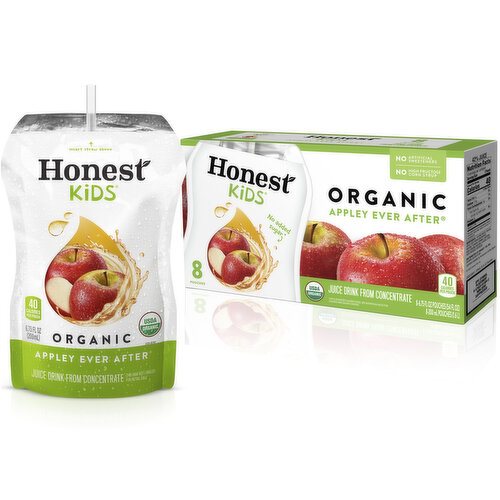 Honest  Appley Ever After Apple Organic Fruit Juice, 6.75 fl oz, 8 pack