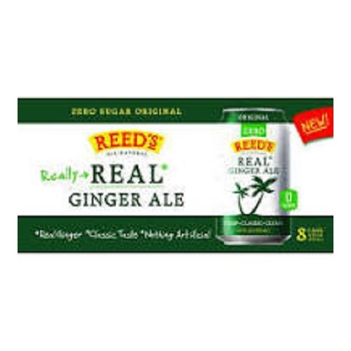 Reed's Zero Real Ginger Ale, 12 oz Cans