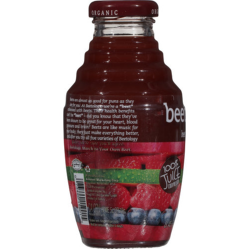 Beetology 100% Juice, Organic, Beet + Berry