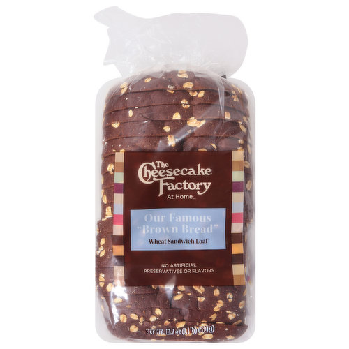 The Cheesecake Factory Wheat Sandwich Loaf, Brown Bread