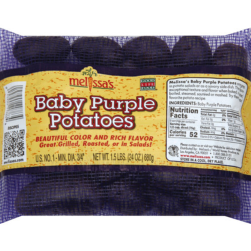Melissa's Potatoes, Baby Purple