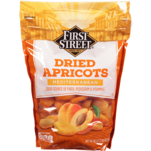 First Street Dried Apricots, Mediterranean