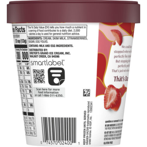 Haagen-Dazs Ice Cream, Strawberry