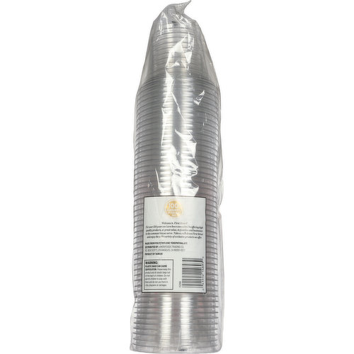 First Street Cups, Clear Plastic, 9 Ounce