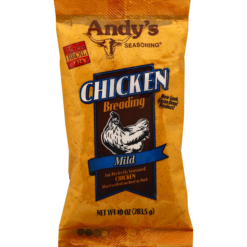 Andys Seasoning Breading, Chicken, Mild