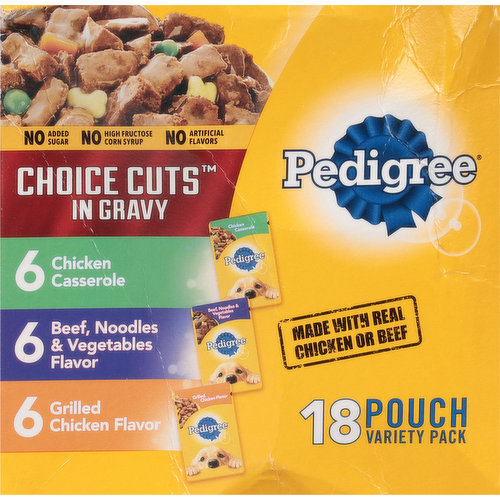 Pedigree Food for Dogs, Choice Cuts, Assorted, Variety Pack