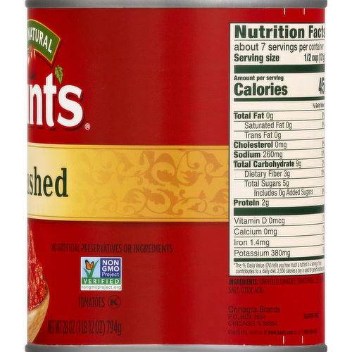 Hunt's Tomatoes, Crushed