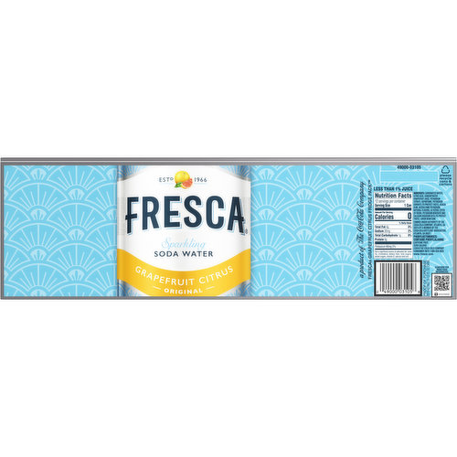 Fresca Sparkling Soda Water Grapefruit Citrus