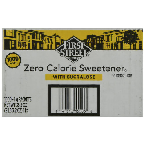 First Street Sweetener, Zero Calorie, With Sucralose