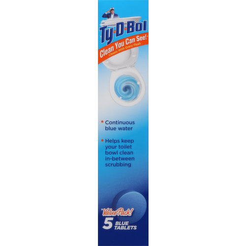 Ty-D-Bol Blue Tablets, Value Pack