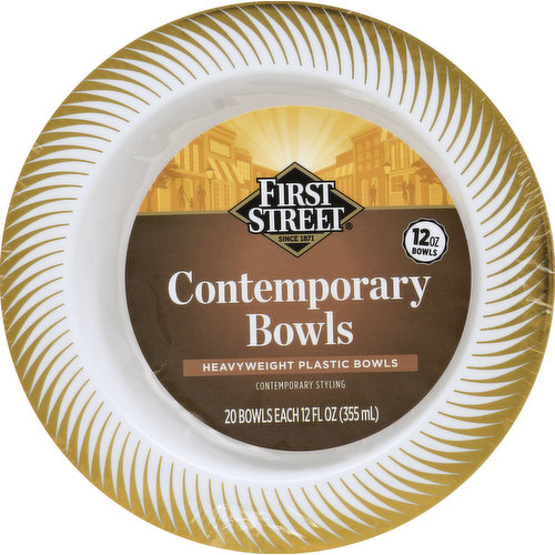 First Street Bowls, Contemporary, 12 Ounce
