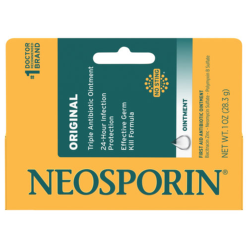 Neosporin Ointment, Triple Antibiotic, Original, No Sting