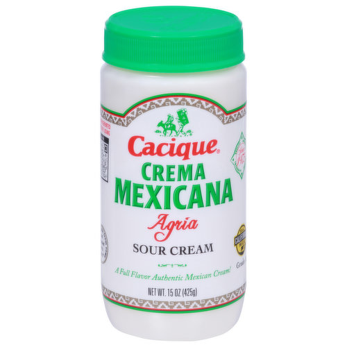 Cacique Sour Cream, Agria, Crema Mexicana