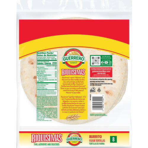 Guerrero Burrito Flour Tortillas