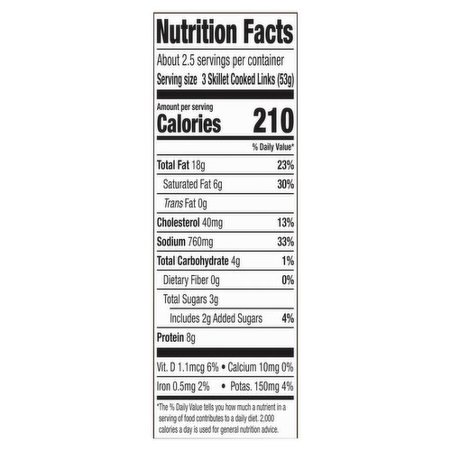 Farmer John Pork Sausage Links, Maple