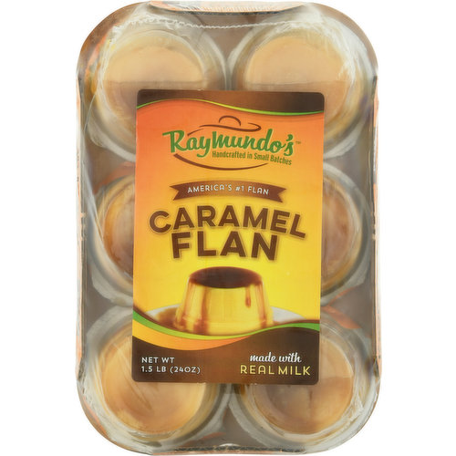Raymundo's Flan, Caramel, 6 Pack