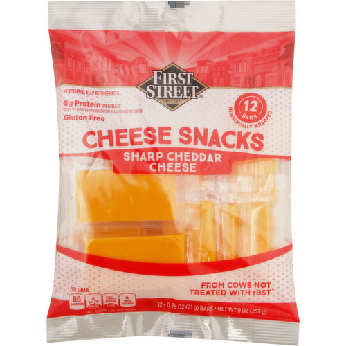 First Street Cheese Snacks, Sharp Cheddar Cheese