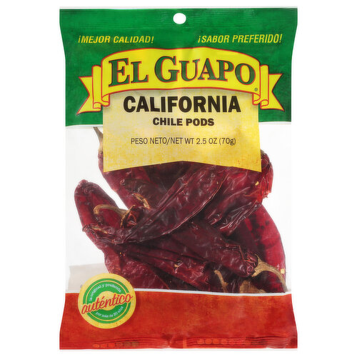 El Guapo Whole California Chili Pods (Chile California Entero)