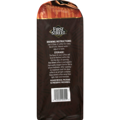 First Street Coffee, Ground, Fine Dining Blend, Medium