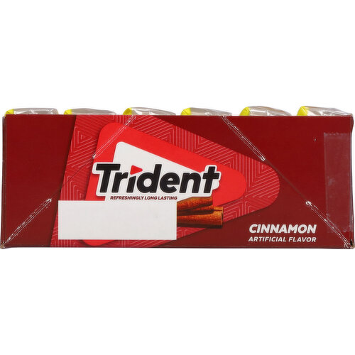 Trident Gum, Cinnamon, Sugar Free, Mega Pack