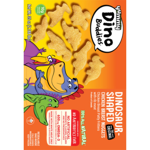 Dino Buddies Nuggets, Chicken Breast, Dinosaur Shaped