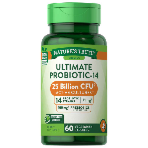 Nature's Truth Probiotic-14, Ultimate, 71 mg, Vegetarian Capsules
