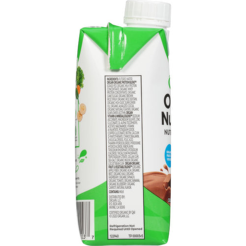 Orgain Nutritional Shake, Creamy Chocolate Fudge Flavored