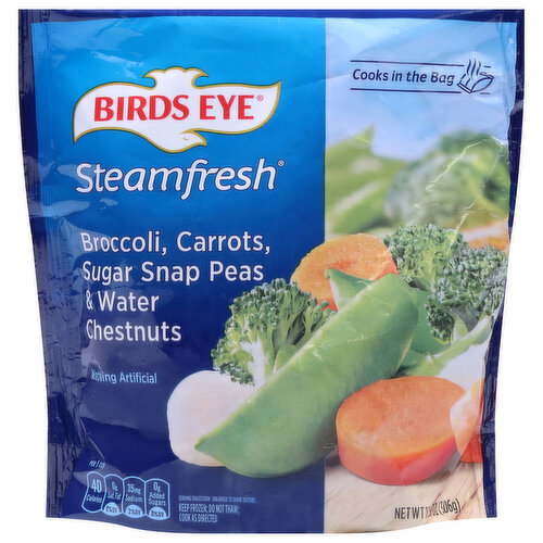 Birds Eye Steamfresh Broccoli, Carrots, Sugar Snap Peas & Water Chestnuts Frozen Vegetables